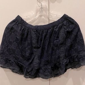 Abercrombie & Fitch Blue Lace Mini Skirt